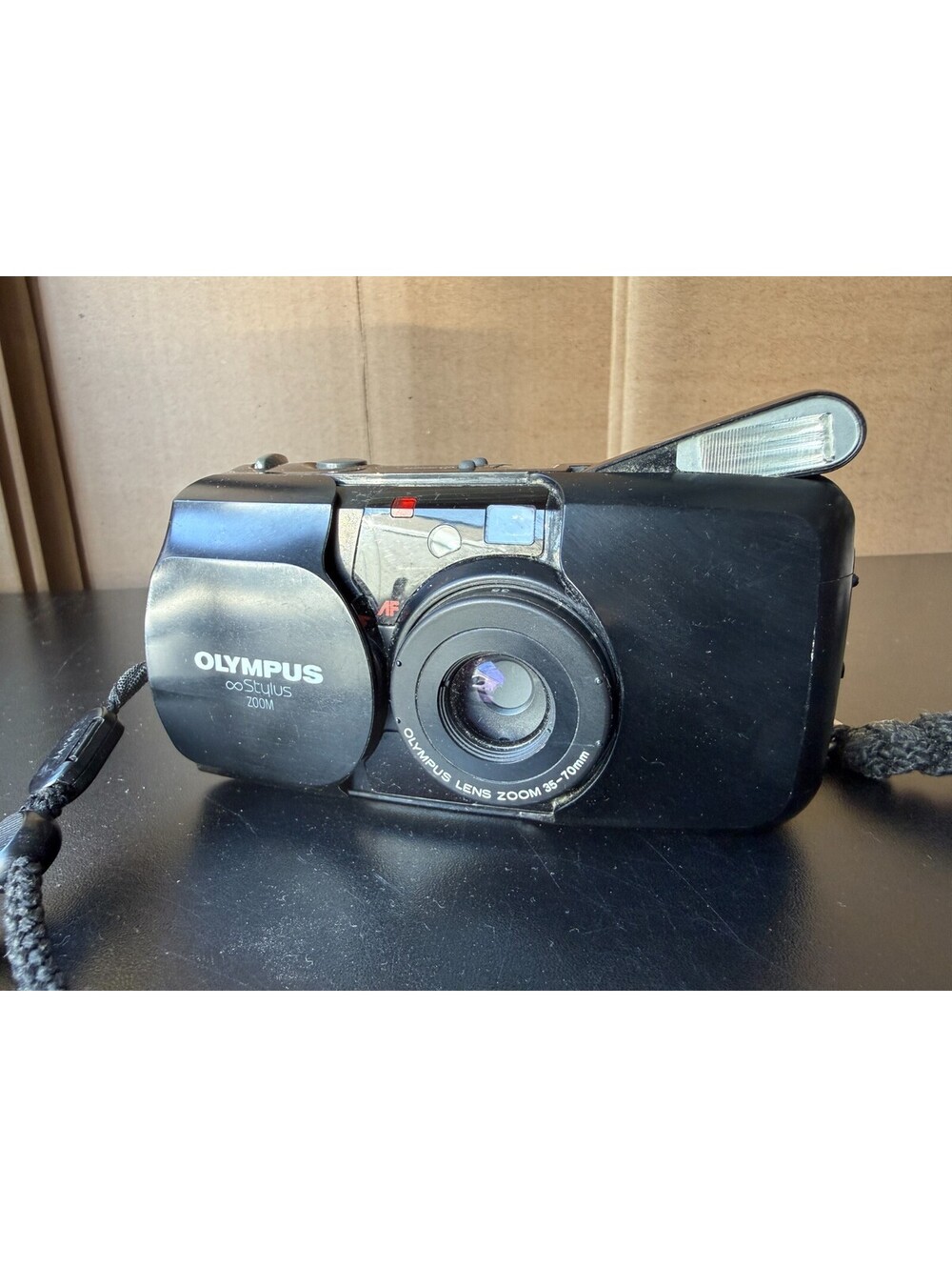 Olympus Infinity Stylus Zoom 35mm Point Shoot Film Camera 35-70mm TESTED